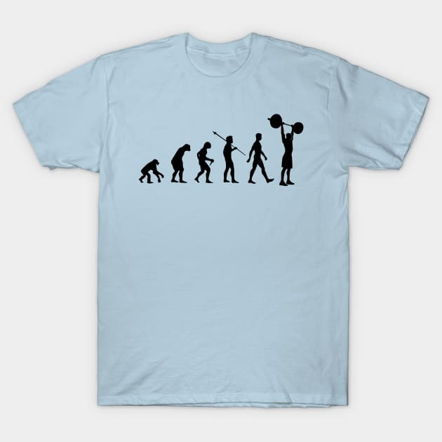 Evolution Weights Male T-Shirt by SillyShirts